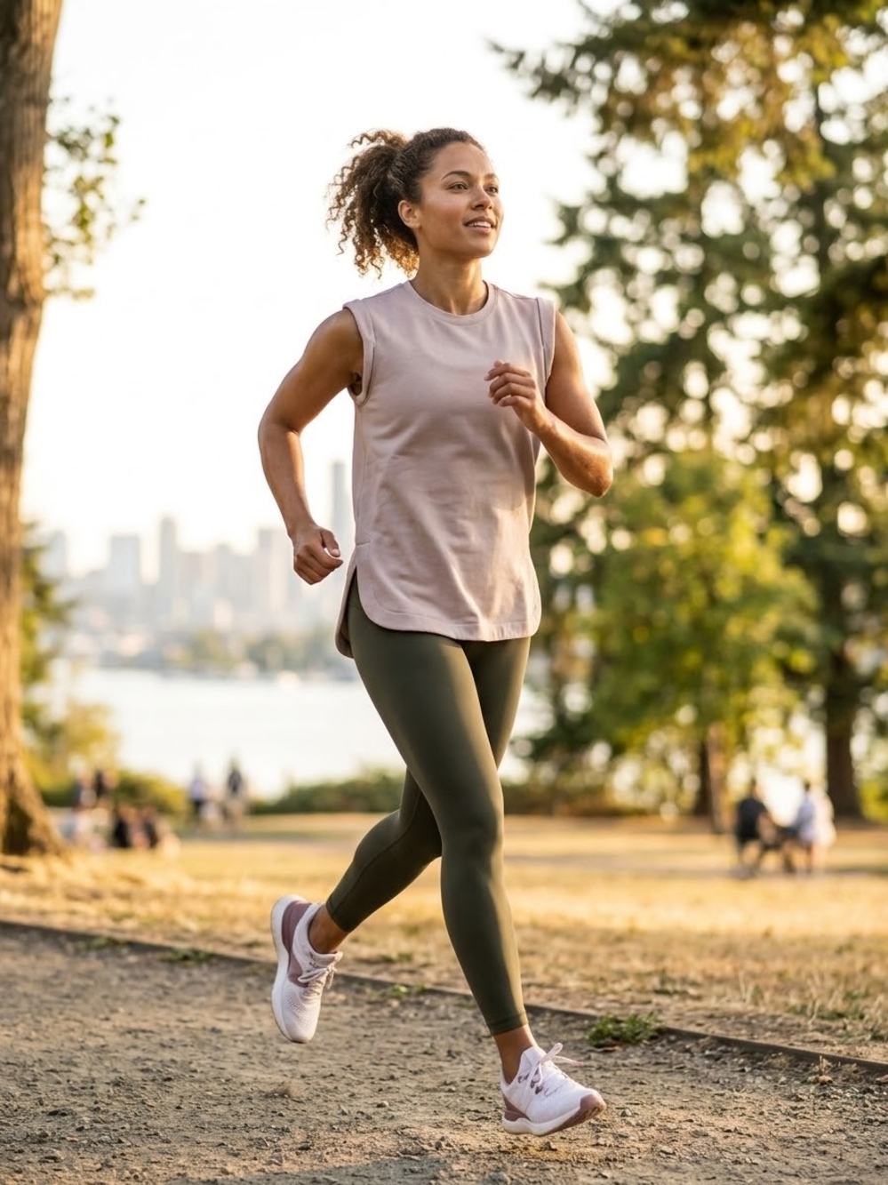 lululemon athletica Muscle Tank in Light Mauve